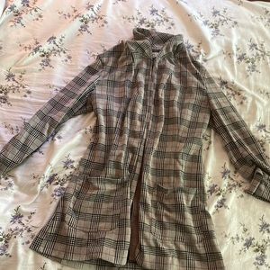 candies coquette plaid blazer